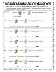 Pictorial Addition Word Problems
